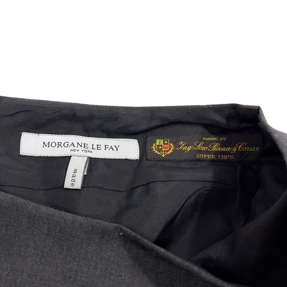 Morgane Le Fay Women’s Size Large Dark Grey 100% Wool Made in USA Pencil Skirt - Picture 5 of 12